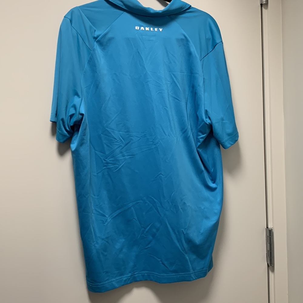 Men’s Oakley Polo Golf Shirt in Blue Size Large - Picture 4 of 8